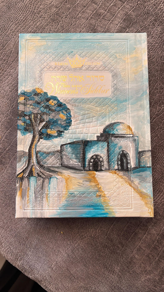 A Fully Customized Painted Sefer Cover